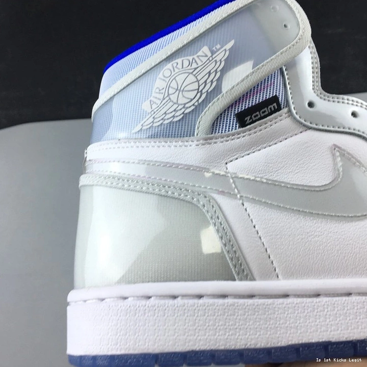 High Retro CK6637-104 Jordan 1  Racer White Zoom Blue 0923